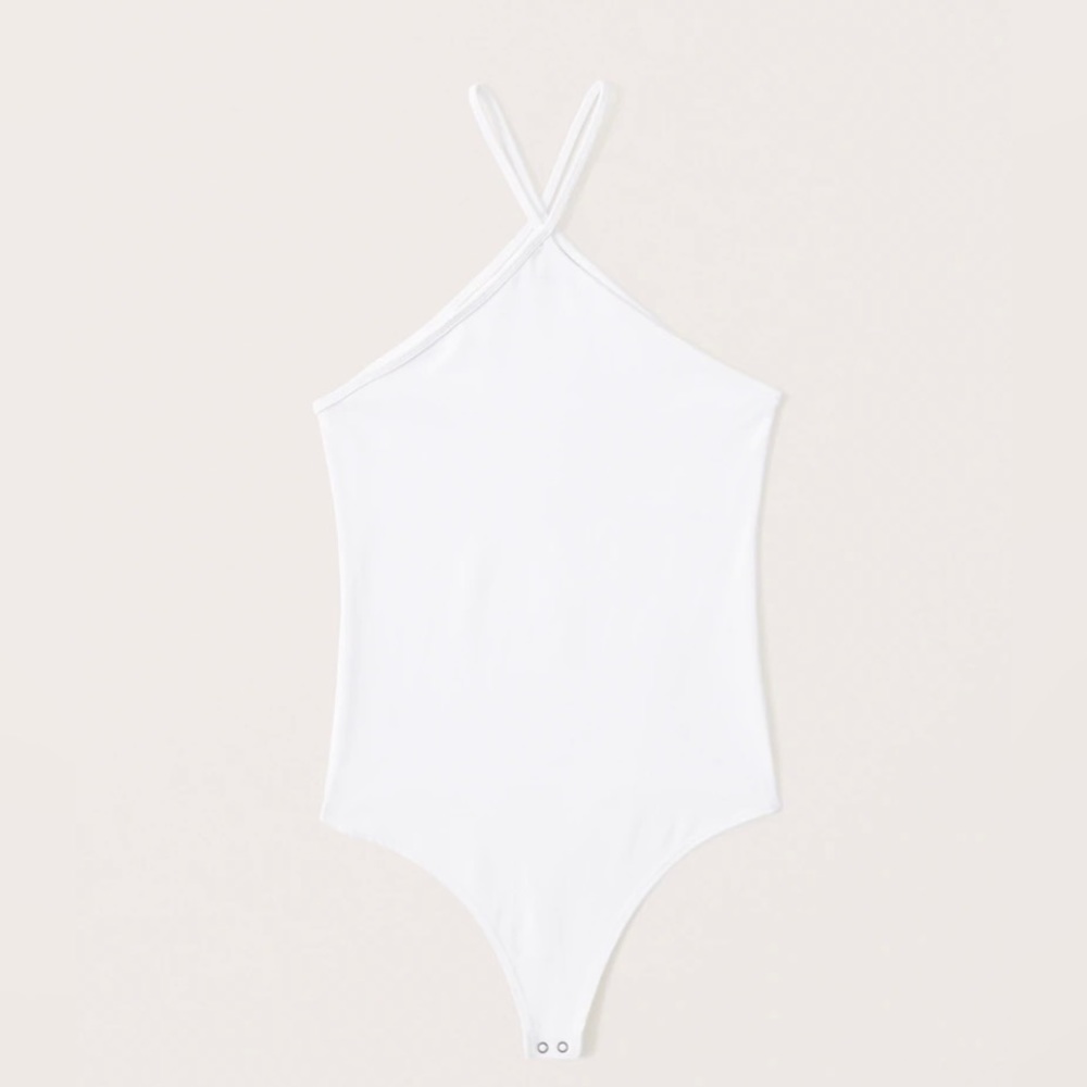 Abercrombie & Fitch White Body Suit, Size S